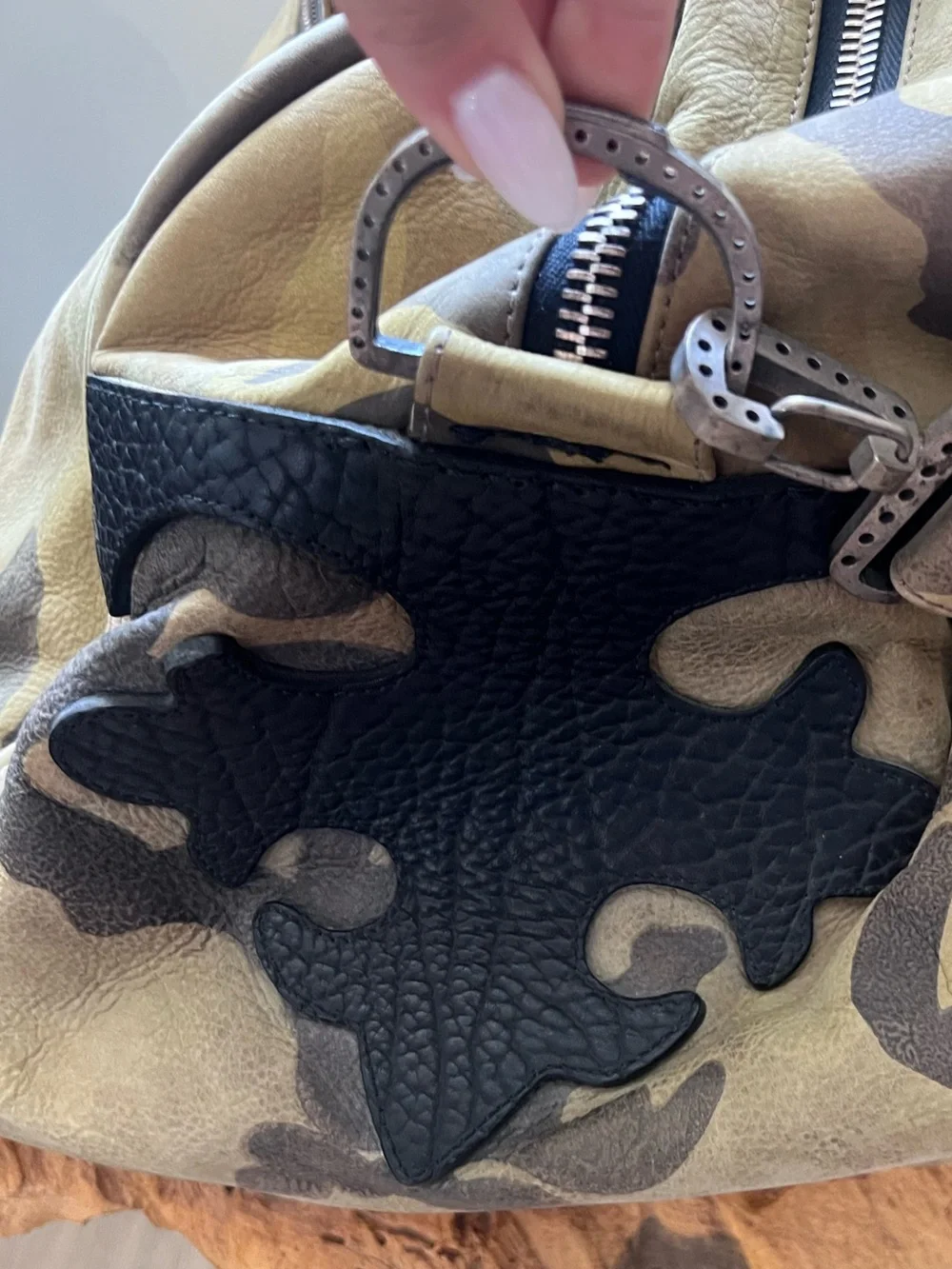 Camouflage Canvas Duffel Bag - Green Camo